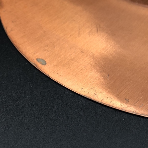 Vintage Copper Decorative Wall Plate Illuminated Paint Hand Etched Turkish Plate - Picture 4 of 7